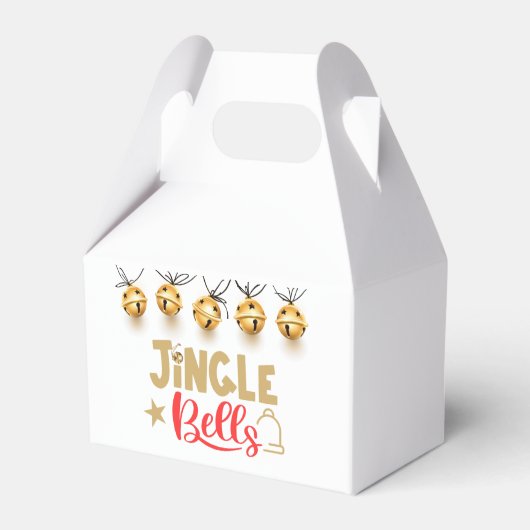 Santa Secret Jingle Bells Favor Gift Box Bedankdoosjes (Voorkant Zijde)