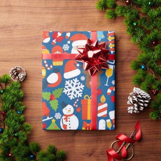 Santa Seizoen 30"x45"Verpakkend Document Cadeaupapier (Feestdagen Geschenken)