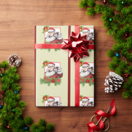 Santa Selfie Geschenkverpakking Papier