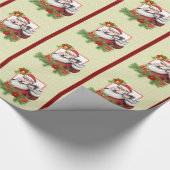 Santa Selfie Geschenkverpakking Papier (Hoek)