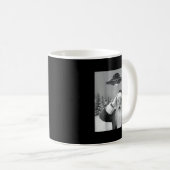 Santa Selfie With Reindeer Ufo Funny Xmas Men Wome Koffiemok (Voorkant rechts)