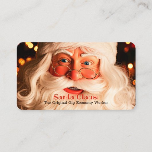 Santa Services Contactkaartje (Voorkant)