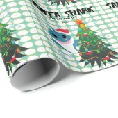 Santa Shark Baby Shark Holiday-papier Cadeaupapier (Rol Hoek)