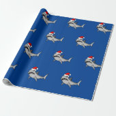 Santa Shark Cadeaupapier (Uitgerold)