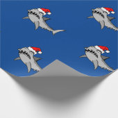Santa Shark Cadeaupapier (Hoek)