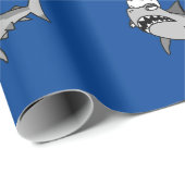 Santa Shark Cadeaupapier (Rol Hoek)