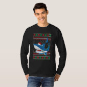 Santa Shark  Christmas Ugly Sweater For Men Women  T-shirt (Voorkant volledig)