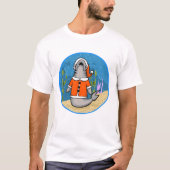 Santa Shark Chums T-shirt (Voorkant)