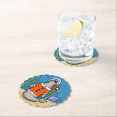 Santa Shark Kartonnen Onderzetters (Insitu)