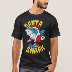 Santa Shark Kerstmis Merry Sharkmas Funny Santa J T-shirt