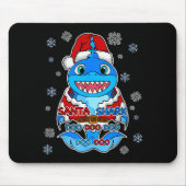 Santa Shark, Shark In A Santa Suit, Christmas Shar Muismat (Voorkant)