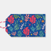 Santa Shark Sled Cadeaulabel (Achterkant Horizontaal)