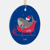 Santa Shark slee Ornament (Rechts)