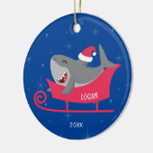 Santa Shark slee Ornament (Links)