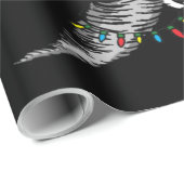 Santa Shark Tornado Merry Kerstmis Cadeaupapier (Rol Hoek)