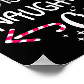 Santa She Is The Naughty One Couples Christmas Cut Poster (Hoek)