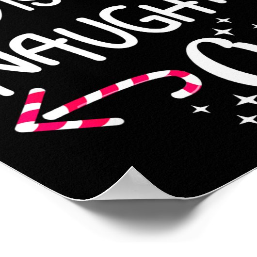 Santa She Is The Naughty One Couples Christmas Cut Poster (Hoek)