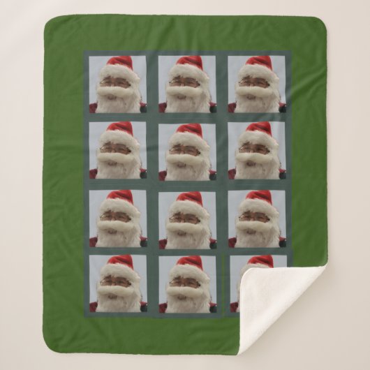 Santa Sherpa Blanket Deken (Voorkant)