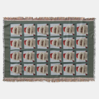 Santa Sherpa Throw Blanket Deken