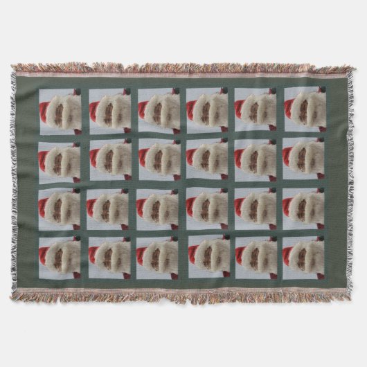 Santa Sherpa Throw Blanket Deken (Voorkant)