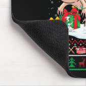 Santa Shiba Inu Riding Axolotl Kersttrui L Muismat (Hoek)