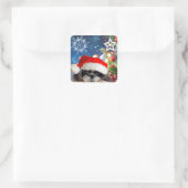 Santa Shih Tzu Girl Stickers (Tas)