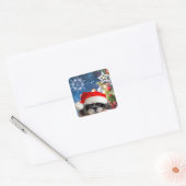 Santa Shih Tzu Girl Stickers (Envelop)
