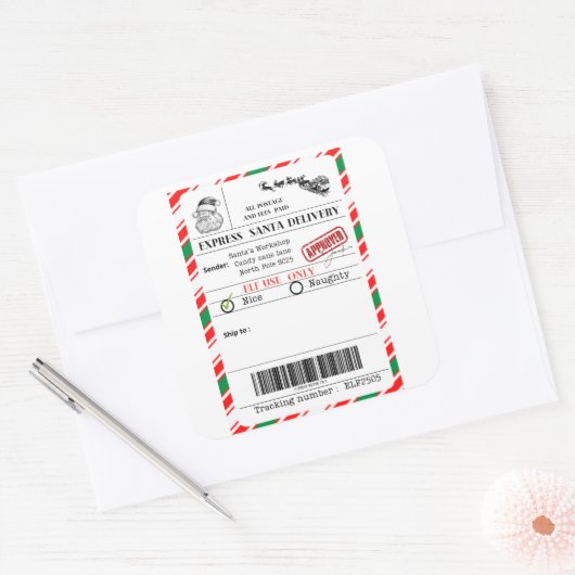 Santa shipping label (Envelop)