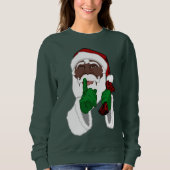 Santa Shirten Afrikaans-Amerikaans Sinterklaas Trui (Voorkant)