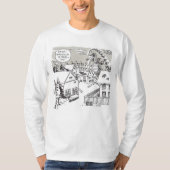 Santa Shock shirt met witte lange mouwen (Voorkant)