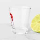 Santa Shot met Santa-hoed en kwast Glas (Rechts)