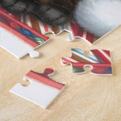 Santa Siamese Cat Christmas  Legpuzzel (Zijkant)