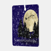 Santa Sighting Christmas Photo Tree Ornament (Voorkant links)