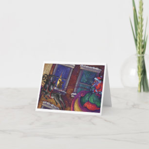 Santa Sighting Feestdagen Kaart