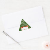 Santa Sinaasappel Corgi Vrolijk kerstfeest Sticker (Envelop)