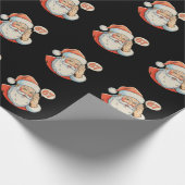 Santa Six Seven 6 7 67 Christmas Funny Xmas Meme Cadeaupapier (Hoek)