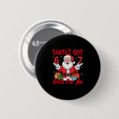 Santa Six Seven Meme Kerstmis Gen Z Meme Ronde Button 5,7 Cm (Voorkant /achterkant)