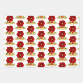 SANTA SKATEBOARD PANDA SNOWMAN MERRY CHRISTMAS INPAKPAPIER VEL (Voorkant 3)