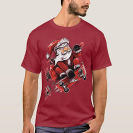 Santa Skateboarden T-shirt