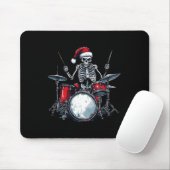 Santa Skeleton speelt drumpercussionist Muismat (Met muis)