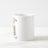 Santa Skeleton with Cat Holiday Snark Koffiemok (Center)