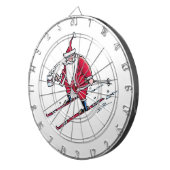 Santa Skiën dartboard Dartbord (Voorkant Rechts)