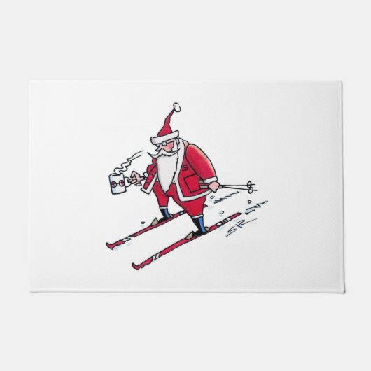 Santa Skiën deurmat (Voorkant)
