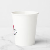 Santa Skiën papieren bekers (Links)