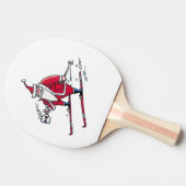 Santa Skiën ping pong peddel Tafeltennisbatje (Zijkant)