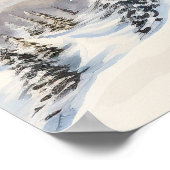 Santa Skiën Poster (Hoek)