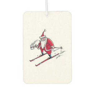 Santa Skiing auto luchtverfrisser