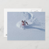 Santa Skiing in Snowbird Ski Resort, Wasatch Feestdagenkaart (Voorkant / Achterkant)