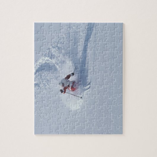 Santa Skiing in Snowbird Ski Resort, Wasatch Legpuzzel (Verticaal)