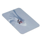 Santa Skiing in Snowbird Ski Resort, Wasatch Magneet (Rechterzijde)